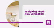 weighing food raw vs cooked