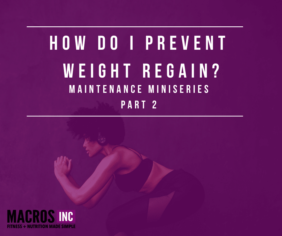 weight regain maintenance