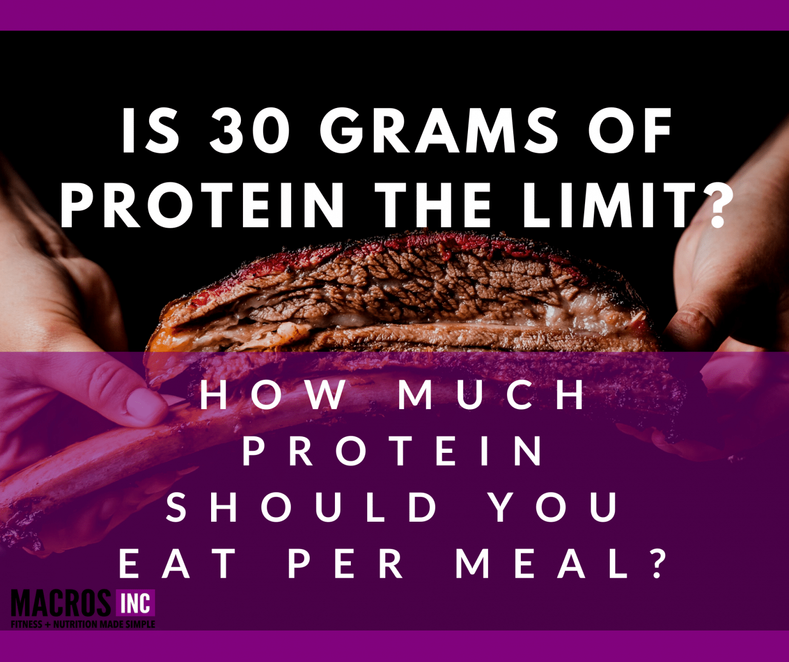 Is 30 Grams Of Protein The Limit Macros Inc