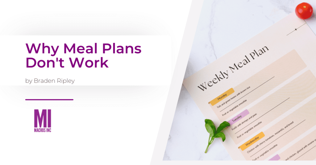Why Meal Plans Don't Work | Macros inc