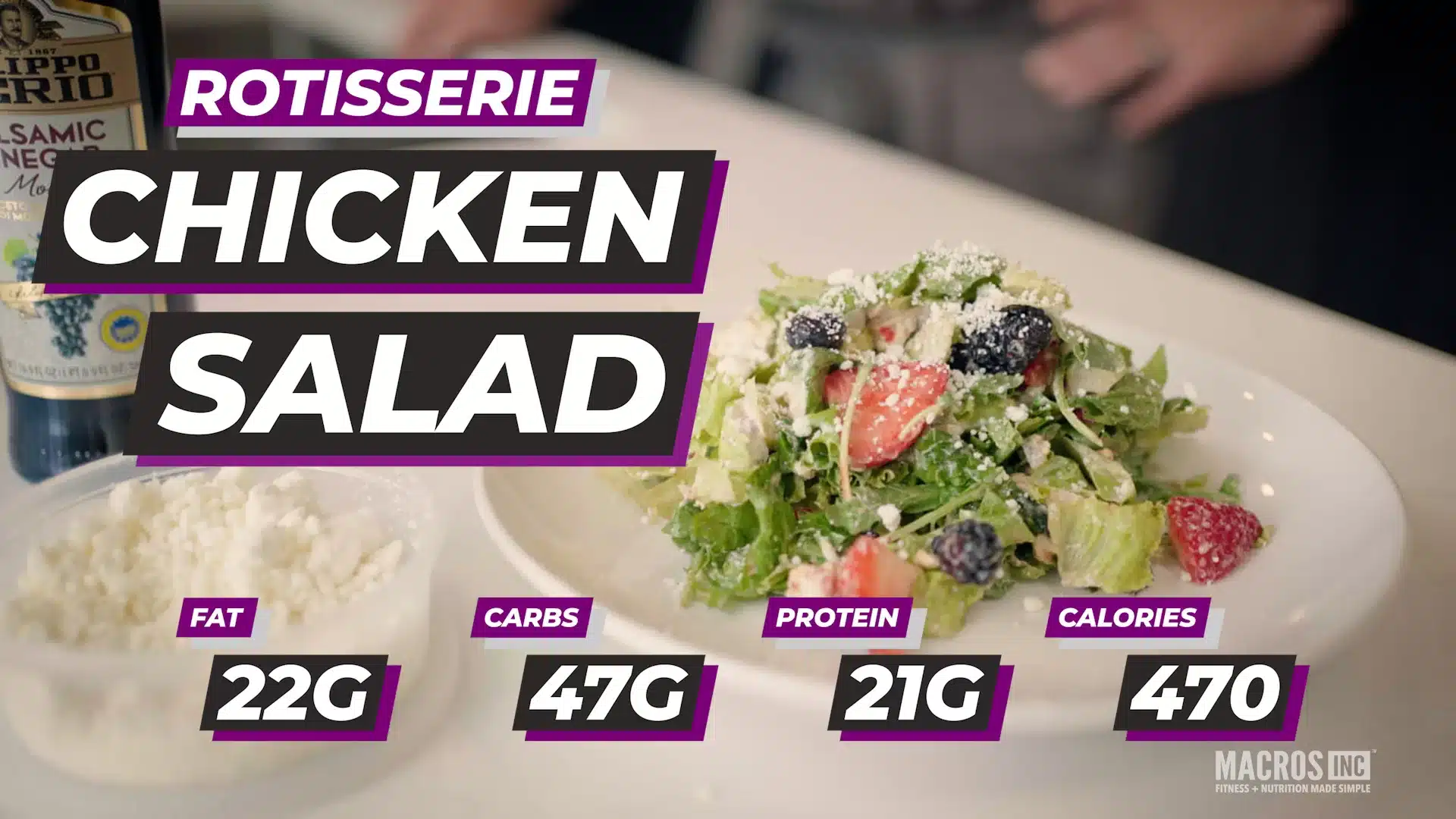 Super Simple Rotisserie Chicken Salad - Macros Inc