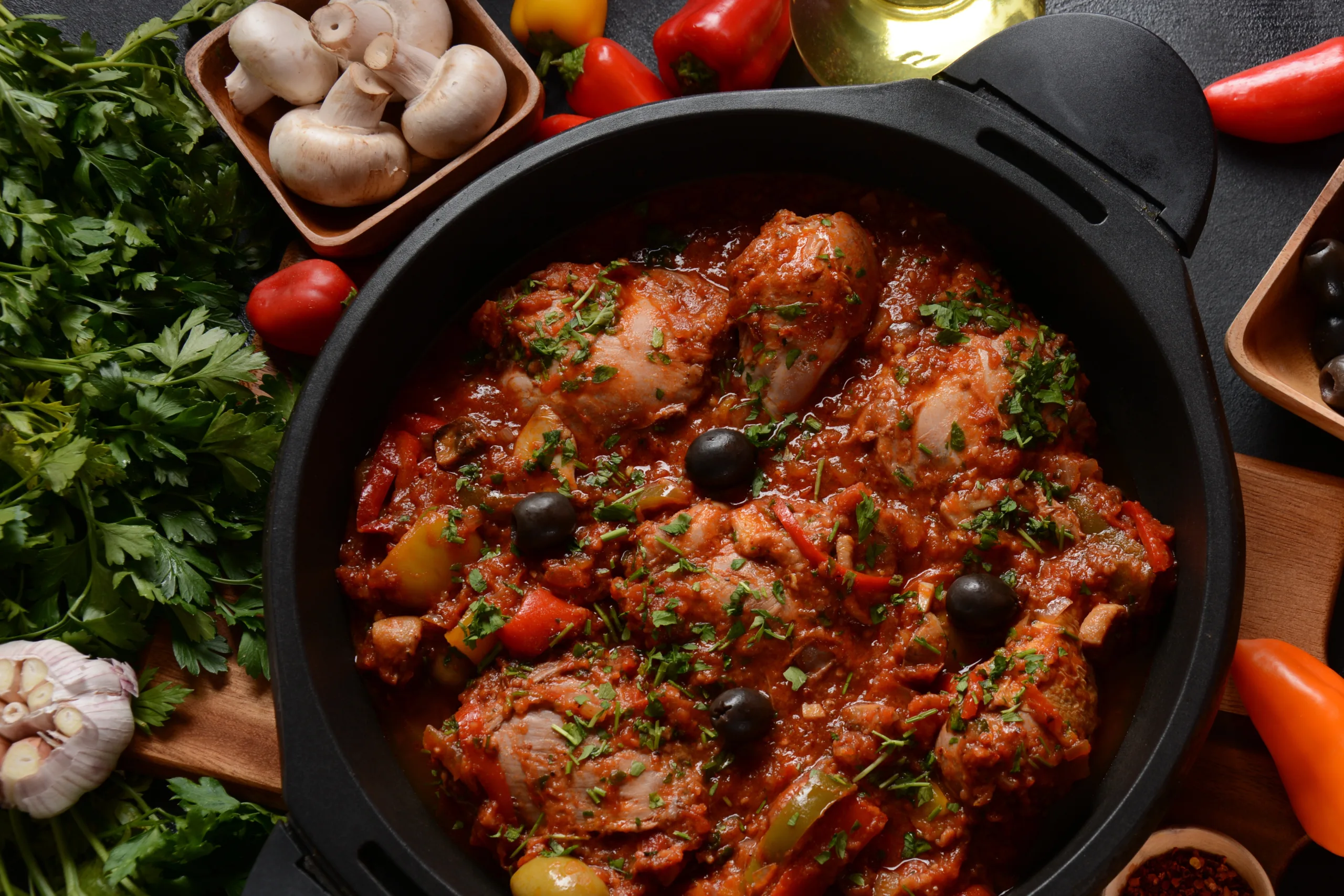 Lazy Crockpot Mozzarella Chicken - 9g Fat, 11g Carbs, 41g Protein and 289 Calories per portion