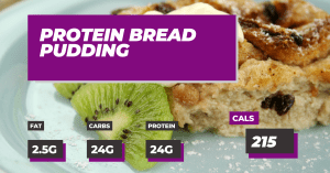 Protein Bread Pudding | Macros Inc Recipes