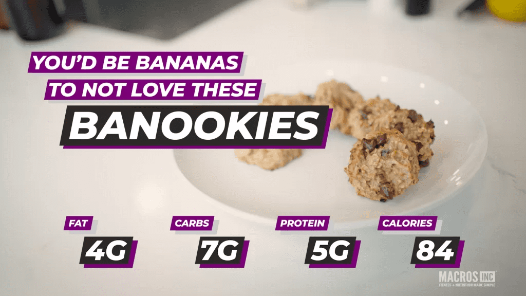 You'd Be Bananans To Not Love These Banookies Recipe: 4g Fat, 7g Carbs, 5g Protein, 84 calories