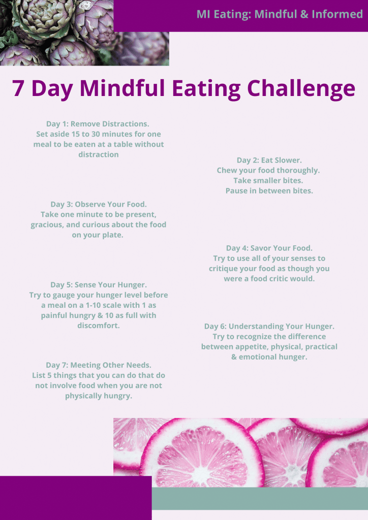 mindful eating challenge pdf