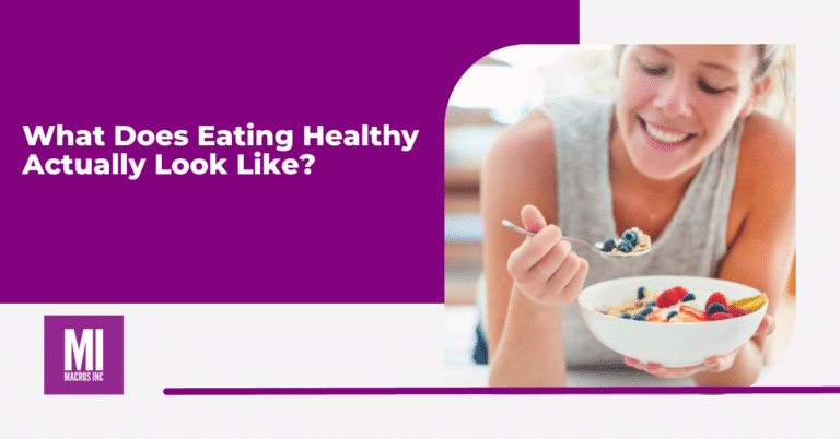 What Does Eating Healthy Actually Look Like? - Macros Inc