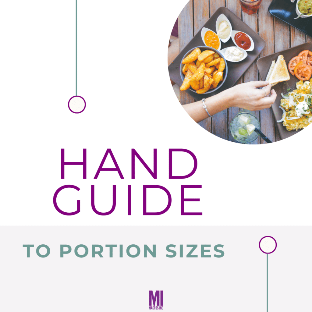 hand guide to portion sizes