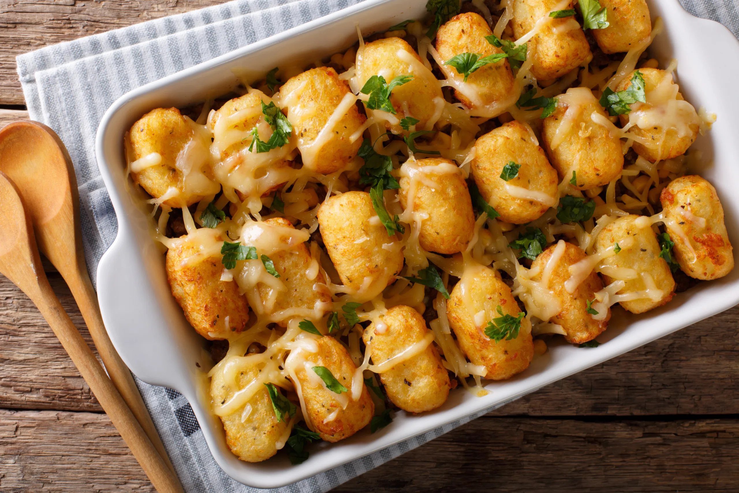 Macro-Friendly Chili Dog Tater Tot Casserole - Macros Inc