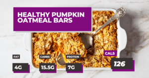 Healthy Pumpkin Oatmeal Bars | Macros Inc Recipes