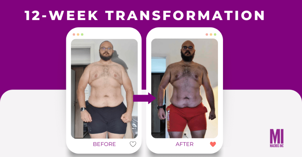 Jean Paul's 12-Week Weight Loss Transformation Before & After Images