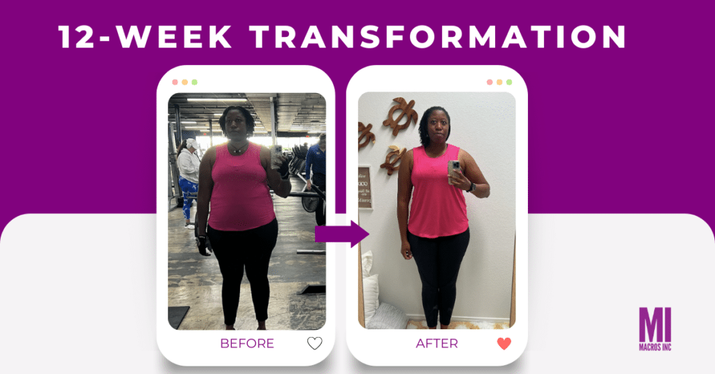 Jerisha's 12-Week Weight Loss Transformation Before & After Images