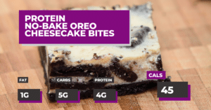 Protein No-Bake Oreo Cheesecake Bites | Macros Inc Recipes