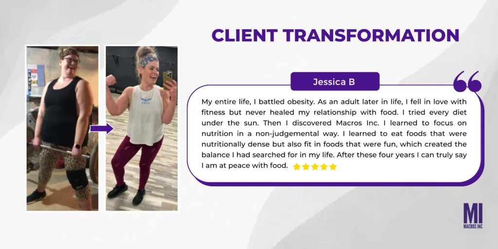Jessica's transformation