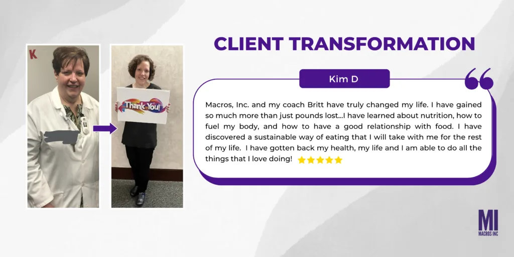 Kim's transformation with the help of coaching