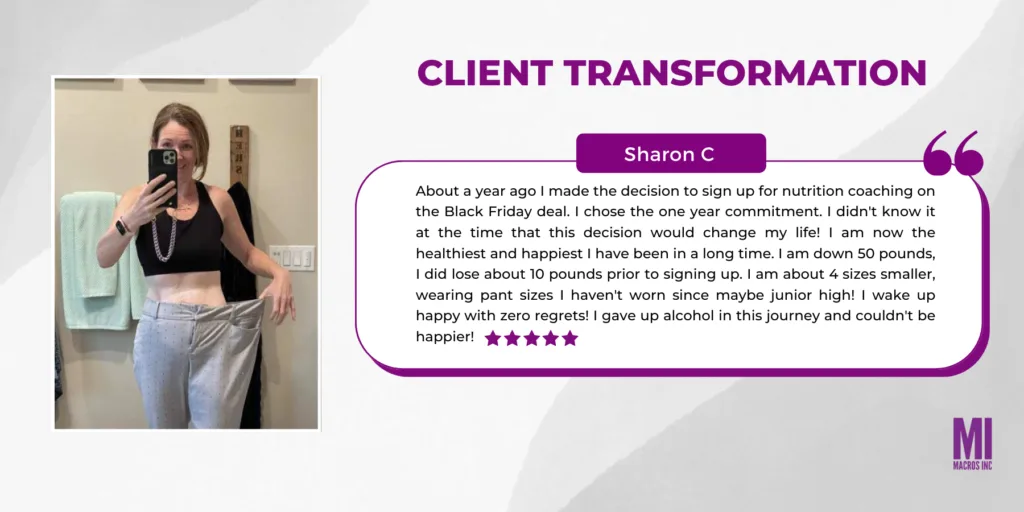 Client Transformation Image with Coaching