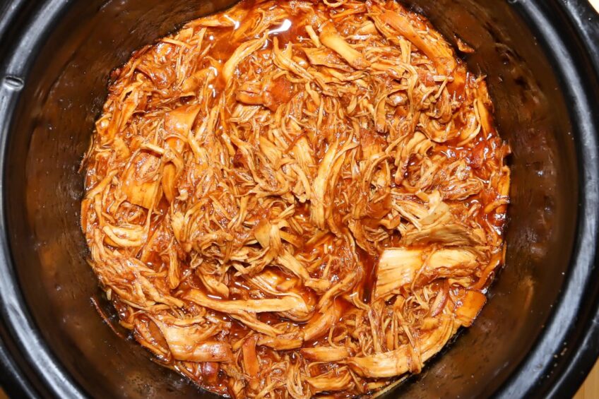 Slow Cooker Shredded Buffalo Chicken