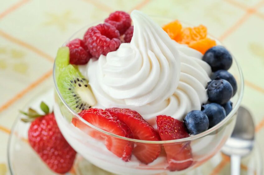 Greek Yogurt Ninja Creami Ice Cream - 1g Fat, 33g Carbs, 39g Protein and 297 Calories
