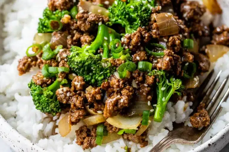 Ground Beef and Broccoli Stir Fry
