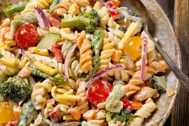 High Protein Pasta Salad