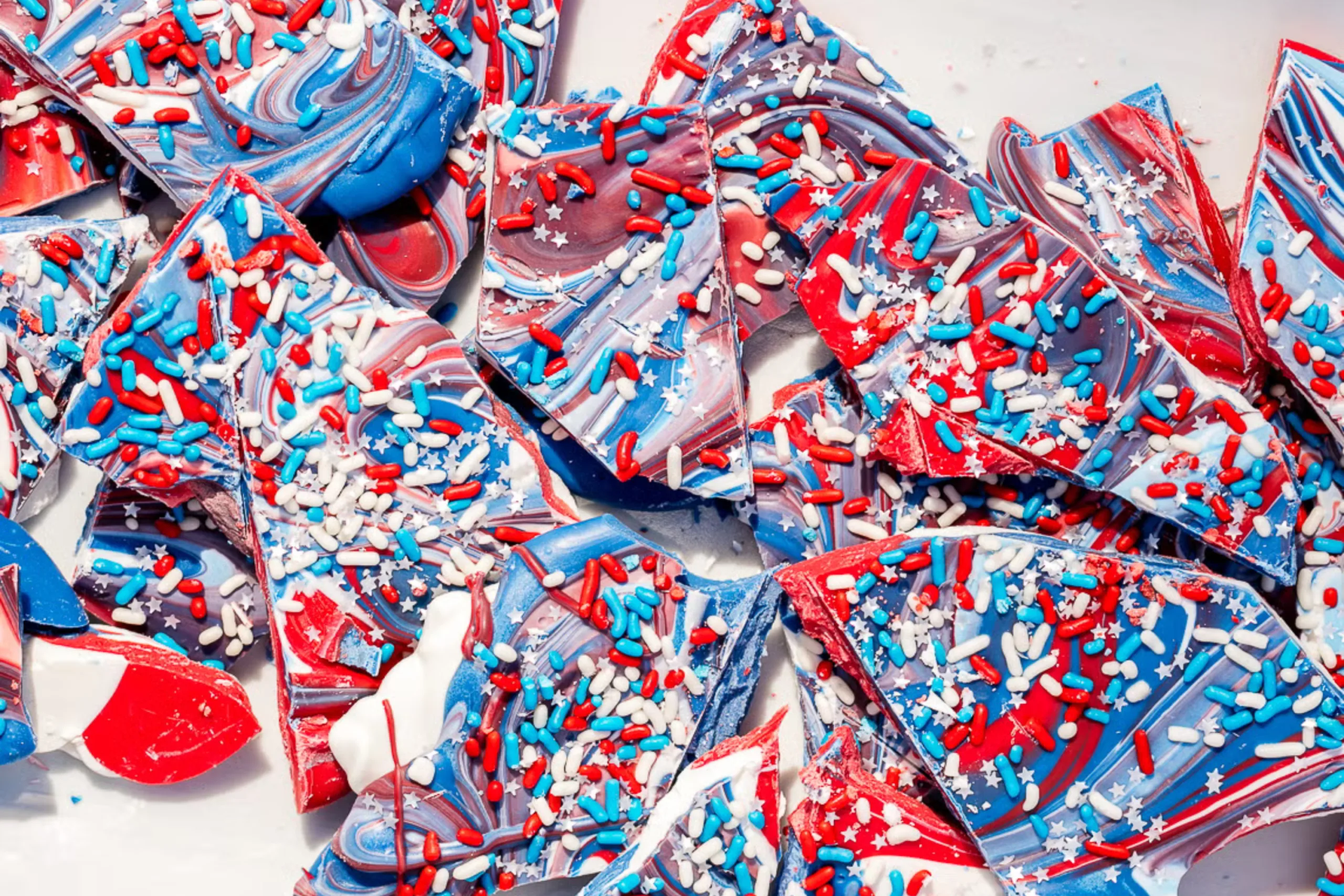 Red, White &amp; Freedom Candy Bark - Macros Inc