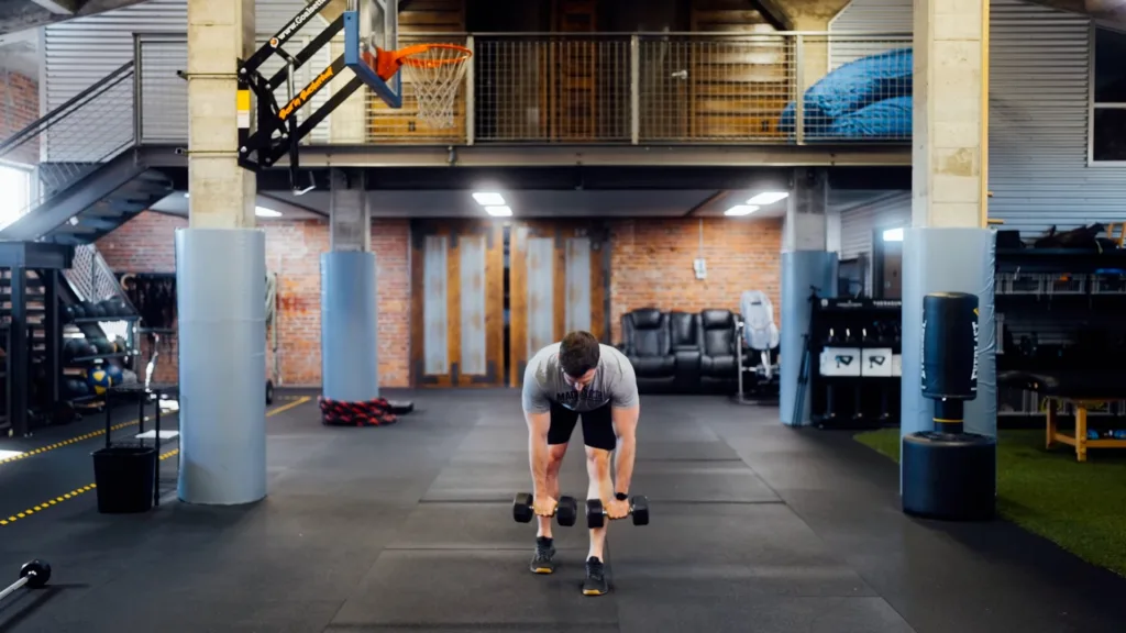 b-stance-dumbbell-romanian-deadlift-poster