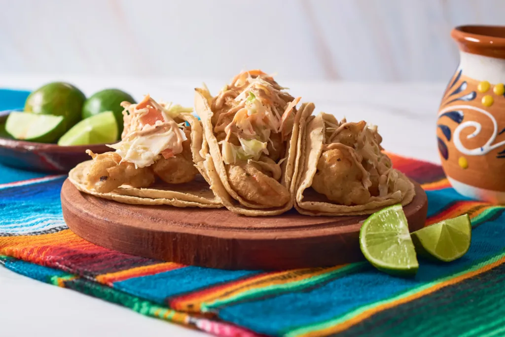 Baja Fish Tacos with Lime Slaw