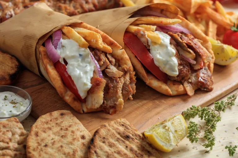 Chicken Gyros with Tzatziki