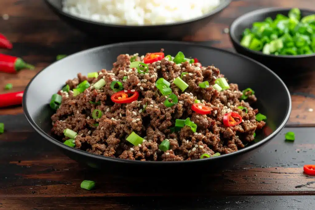 Korean Ground Beef Bowl