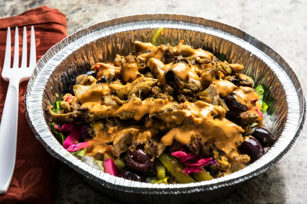 Sheet Pan Chicken Shawarma Bowls